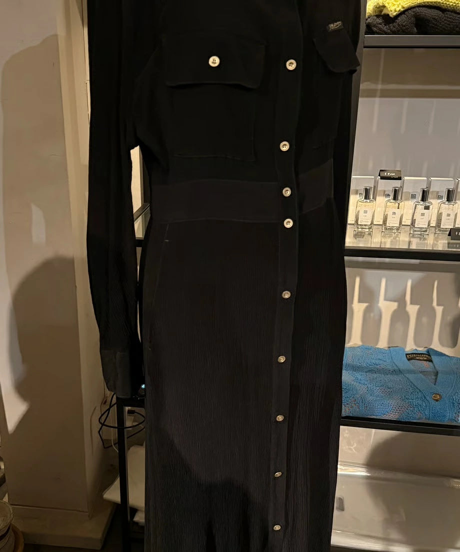 ATLAS COLOR STICHING SHIRT DRESS