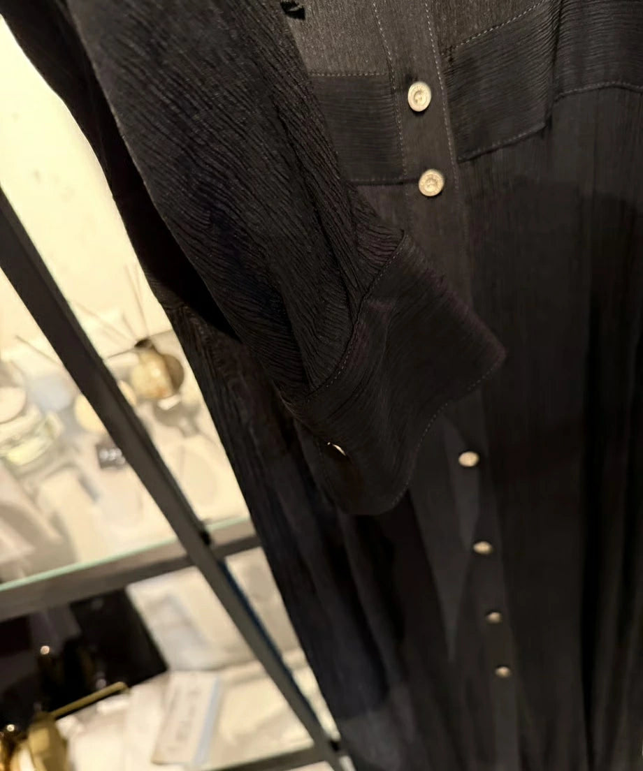 ATLAS COLOR STICHING SHIRT DRESS