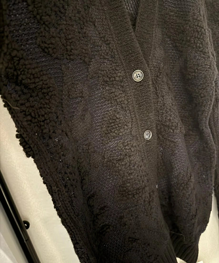 PUFF SHOULDER CARDIGAN