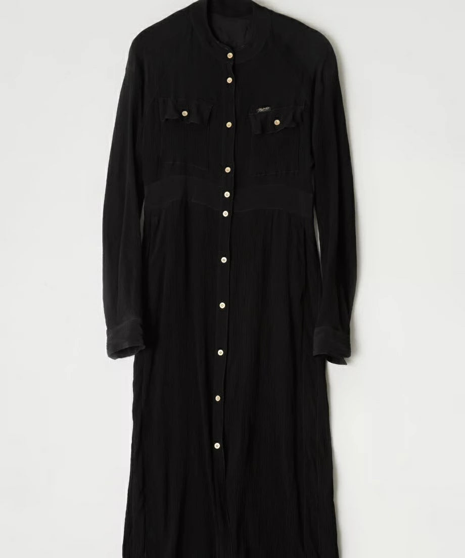 ATLAS COLOR STICHING SHIRT DRESS