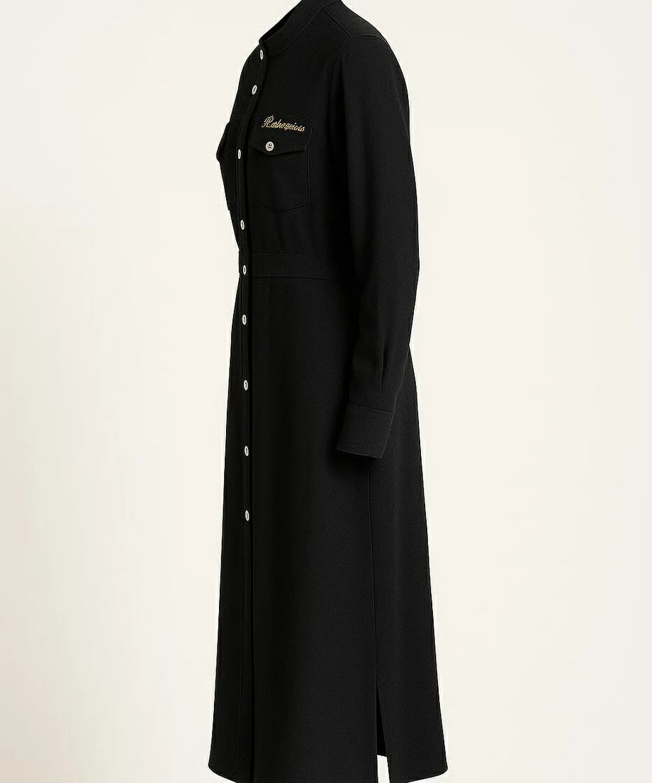 ATLAS COLOR STICHING SHIRT DRESS