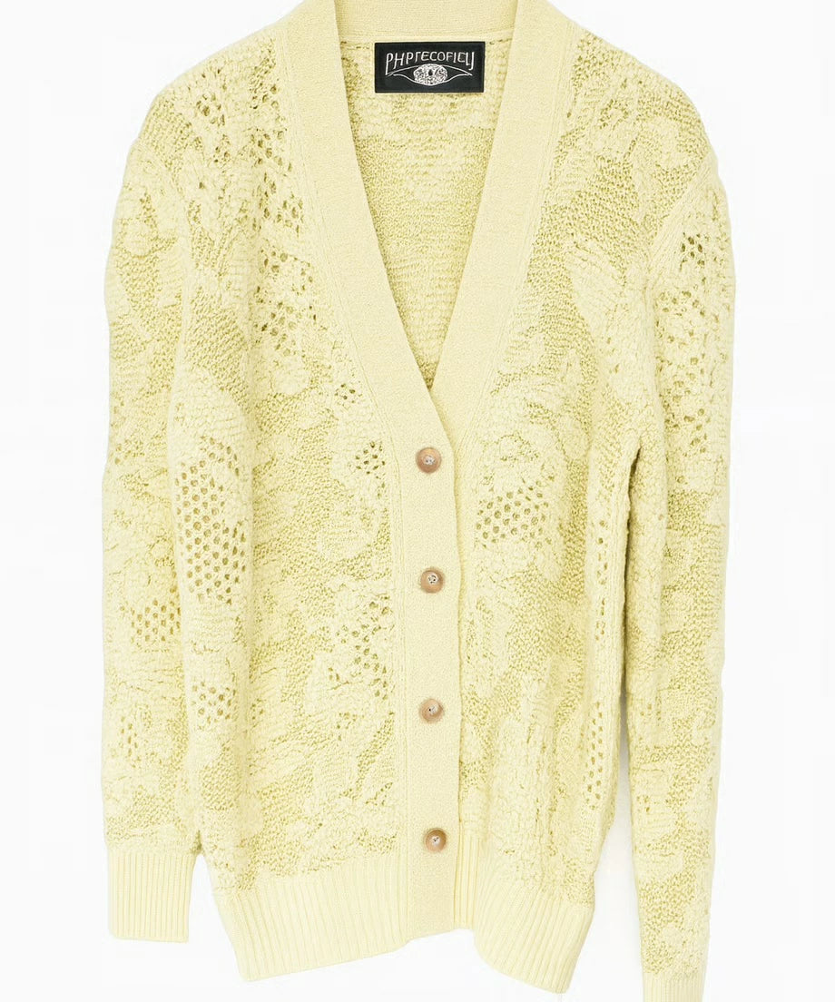 PUFF SHOULDER CARDIGAN