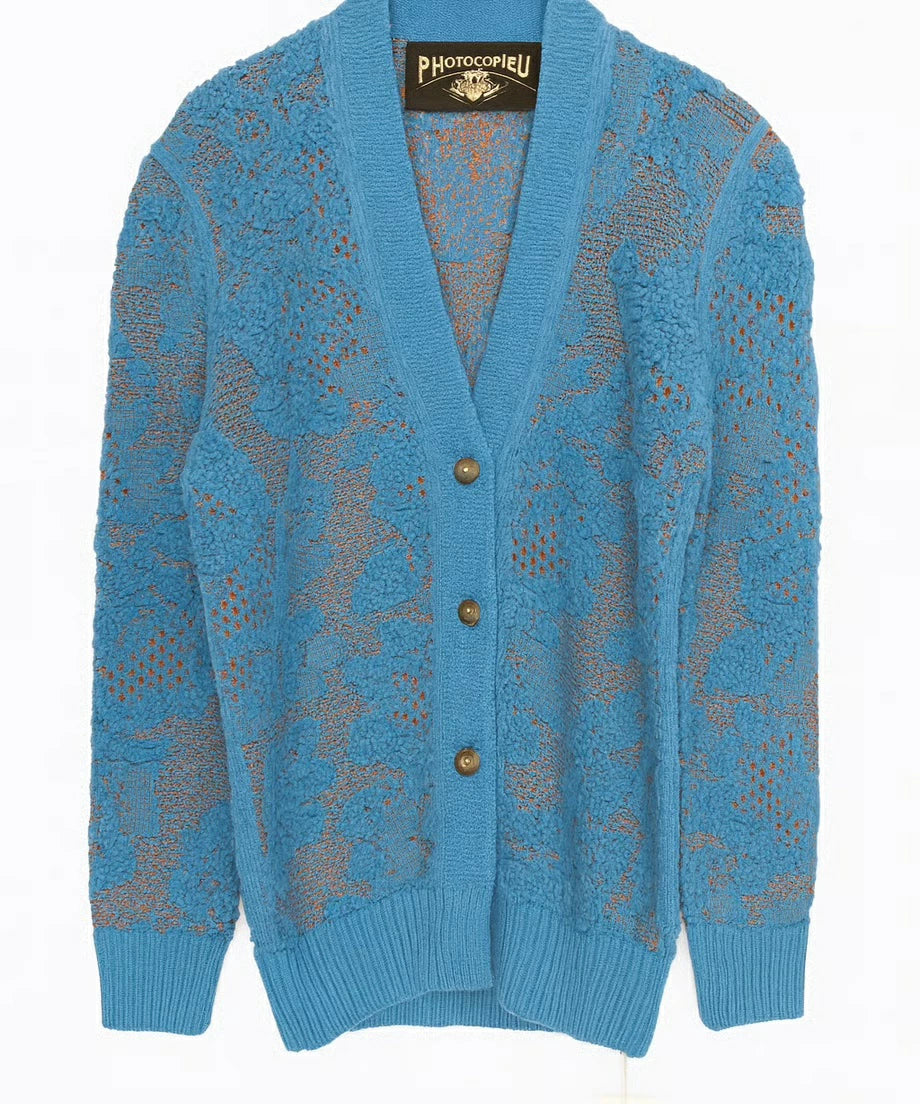 PUFF SHOULDER CARDIGAN