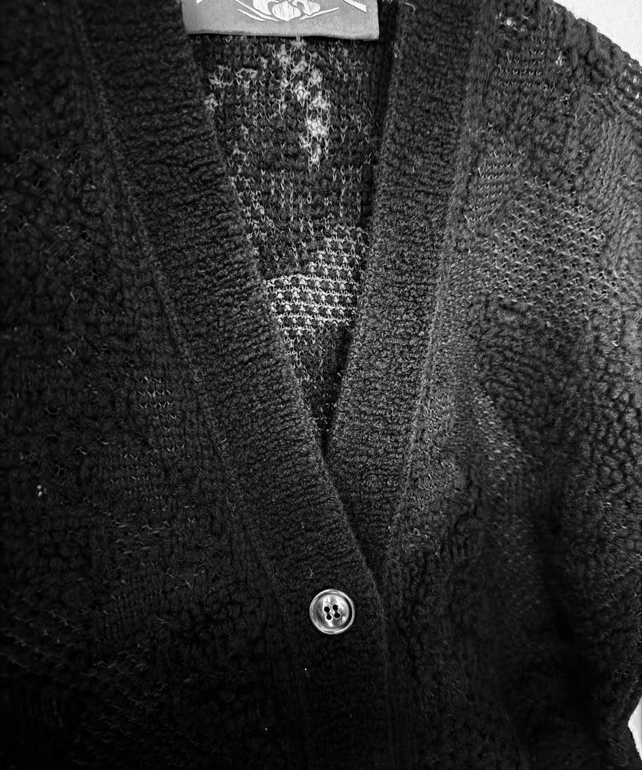 PUFF SHOULDER CARDIGAN