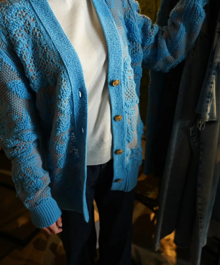 PUFF SHOULDER CARDIGAN