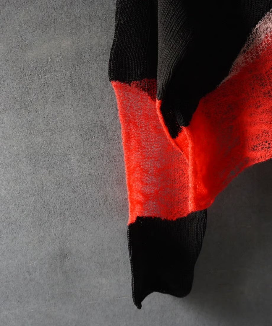 セーター Solid & Fluid Zip―up Knit 6S