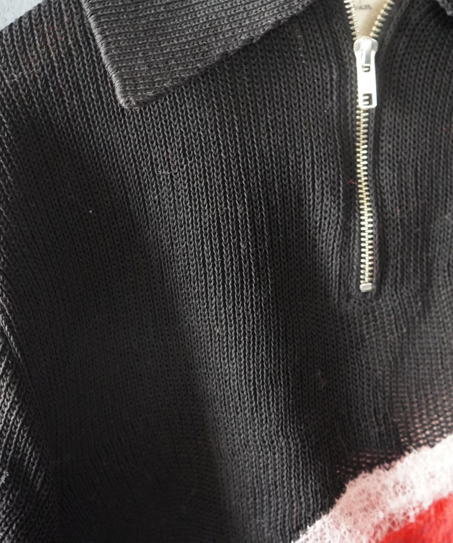 セーター Solid & Fluid Zip―up Knit 6S